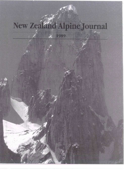 New Zealand Alpine Journal 1989 Vol 42 cover
